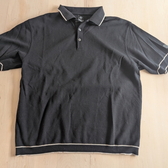 Nike Black and White Polo Shirt Classic Fit - Picture 4 of 10